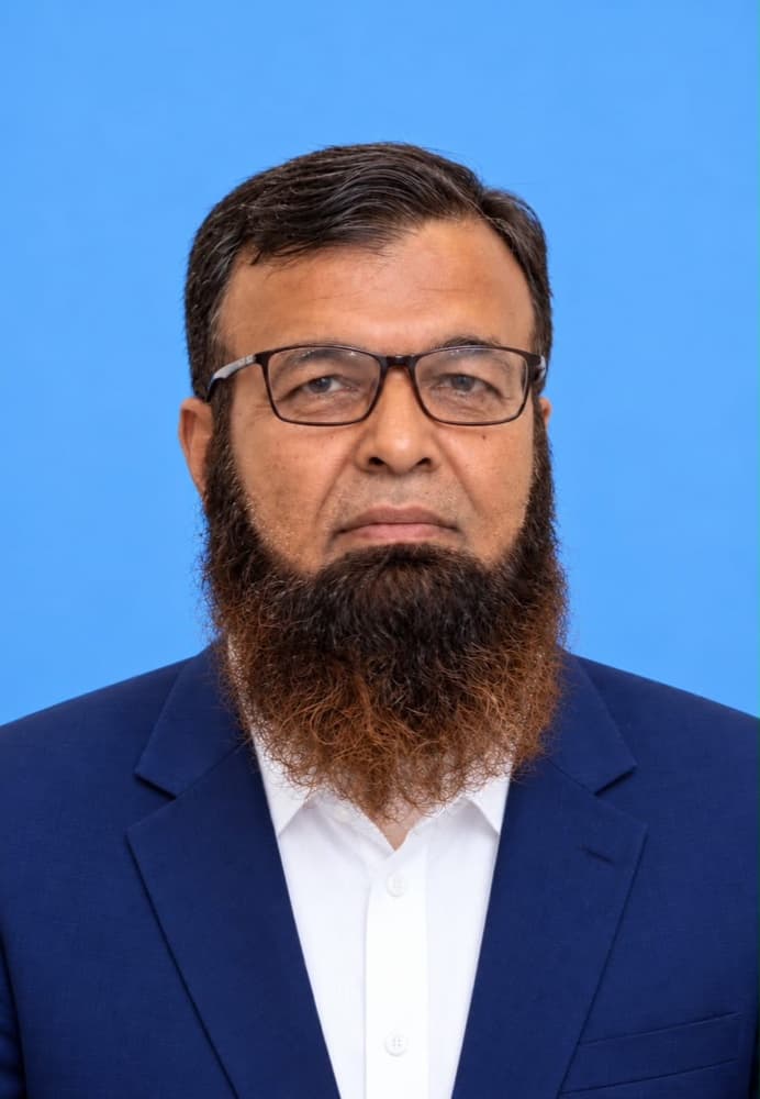 Portrait of Muhammad Ali Raja, General Secretary of Muhammadi Foundation.