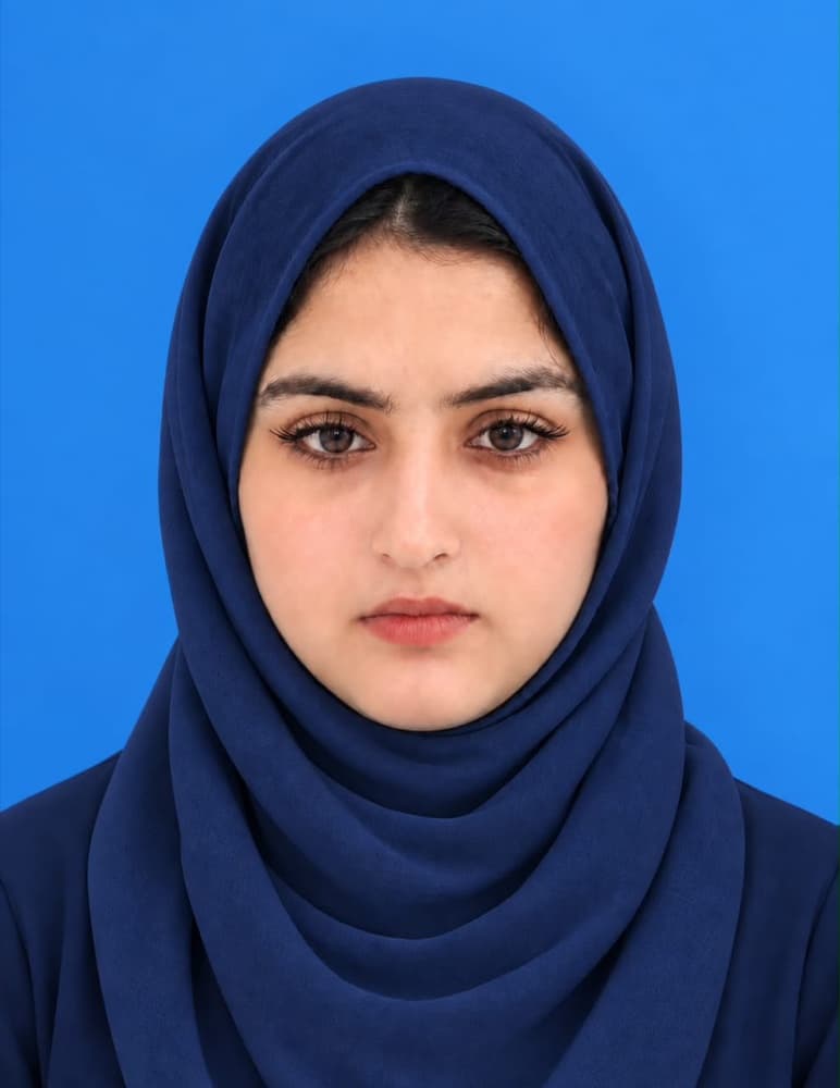Portrait of Robina Umer, Admin Officer of Muhammadi Foundation.